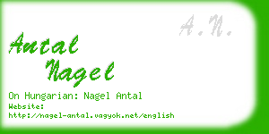 antal nagel business card